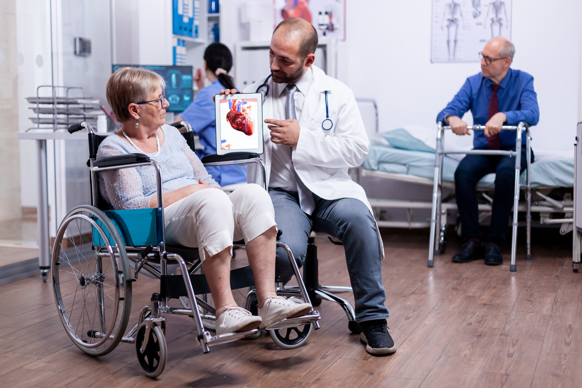 Coronary artery disease explanation from doctor